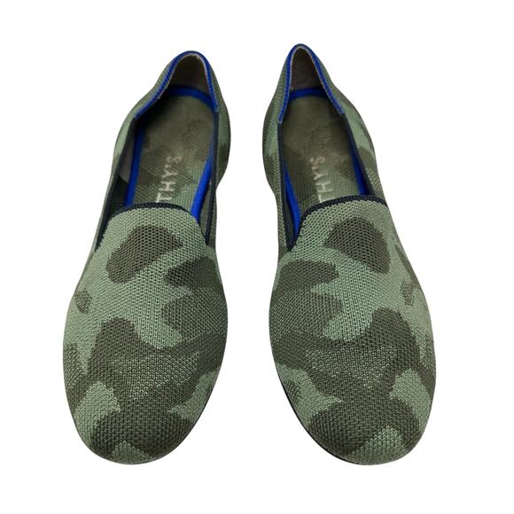 Rothy's The Loafer Flats Knit Camouflage Print Green Size 7.5 - Picture 4 of 16
